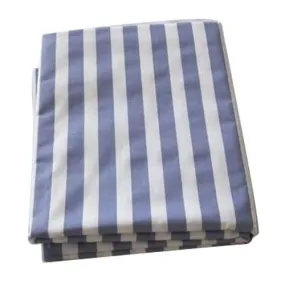 Hospital Furnishing Cotton feel stripped bed sheet with One Pillow Cover For Hospital (150 x 230 cm, Blue)