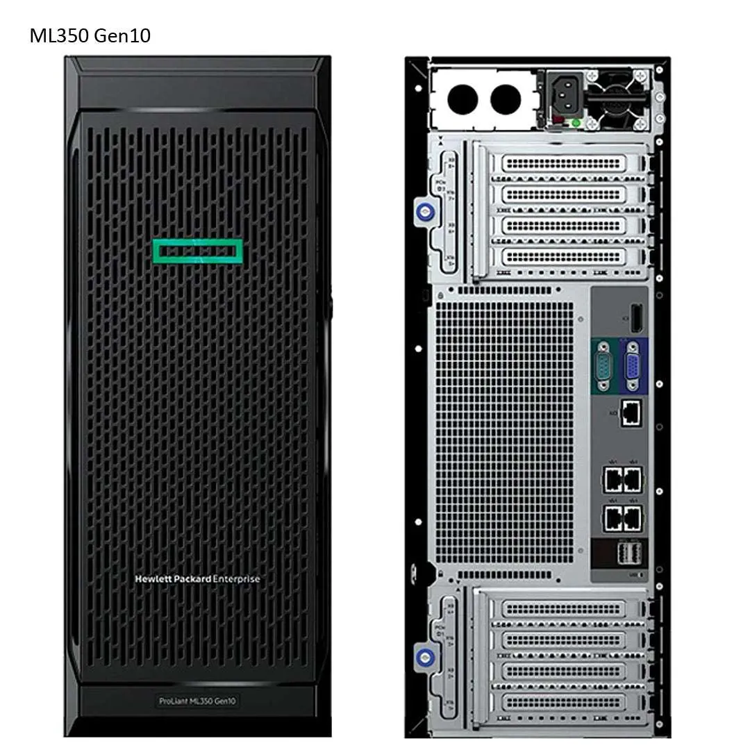 HPE ML350 Gen10 Base Tower Server 4208 1P 16G 8SFF P408i-a 800W FS RPS | P22094-001