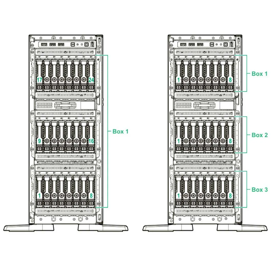 HPE ProLiant ML350 Gen10 8 Rack Server Chassis | 877627-B21