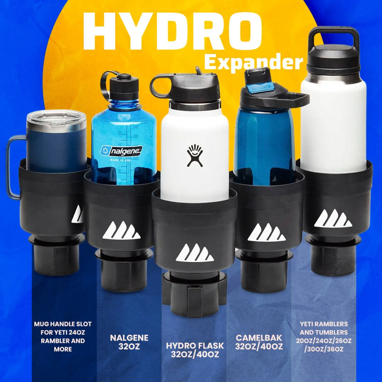 Hydro Expander® - Expandable Cup Holder up to 3.8"