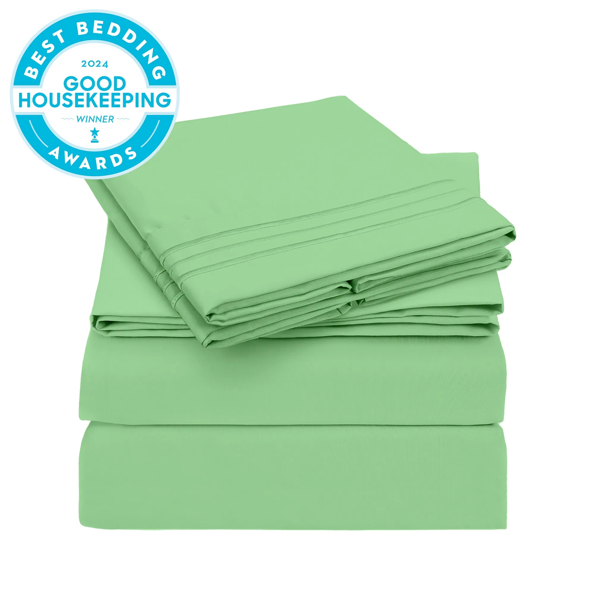 Iconic 4-Piece Microfiber Sheet Set (Light Colors)