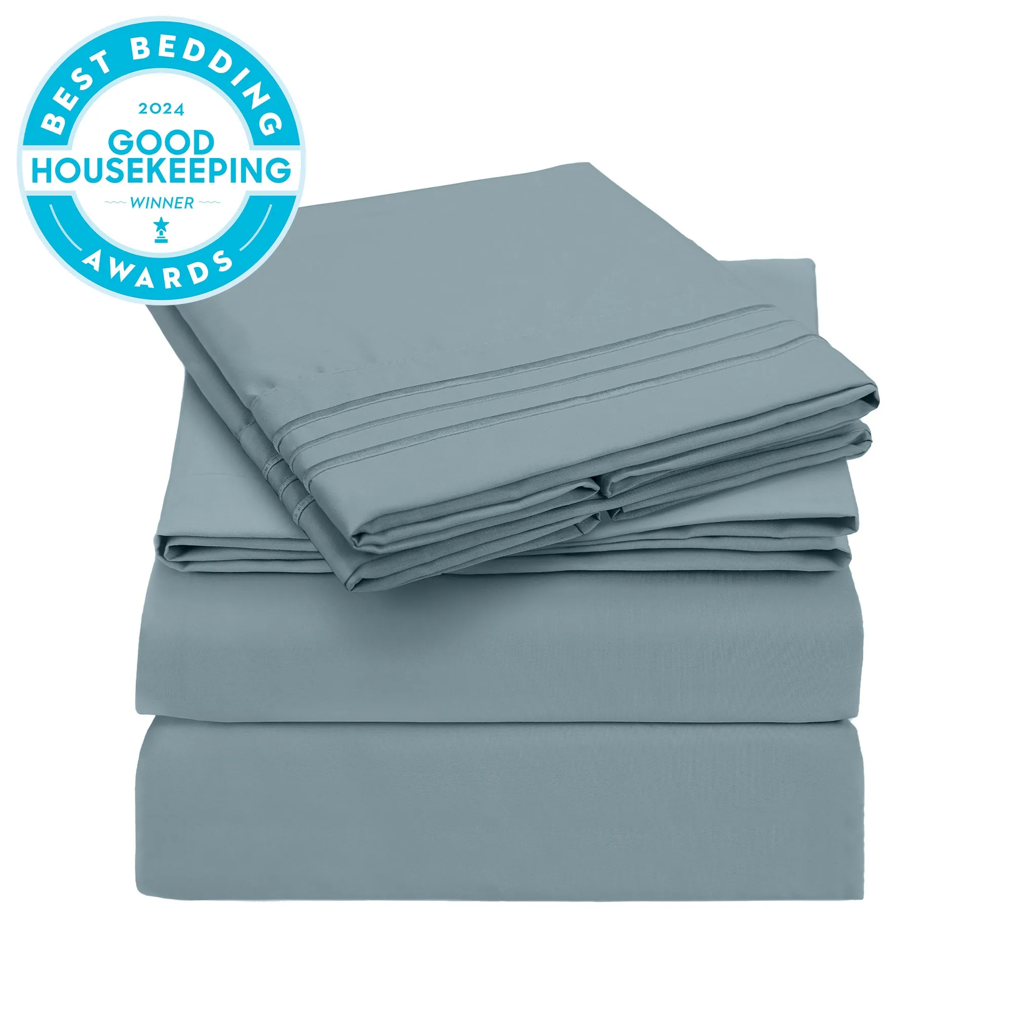 Iconic 4-Piece Microfiber Sheet Set (Light Colors)