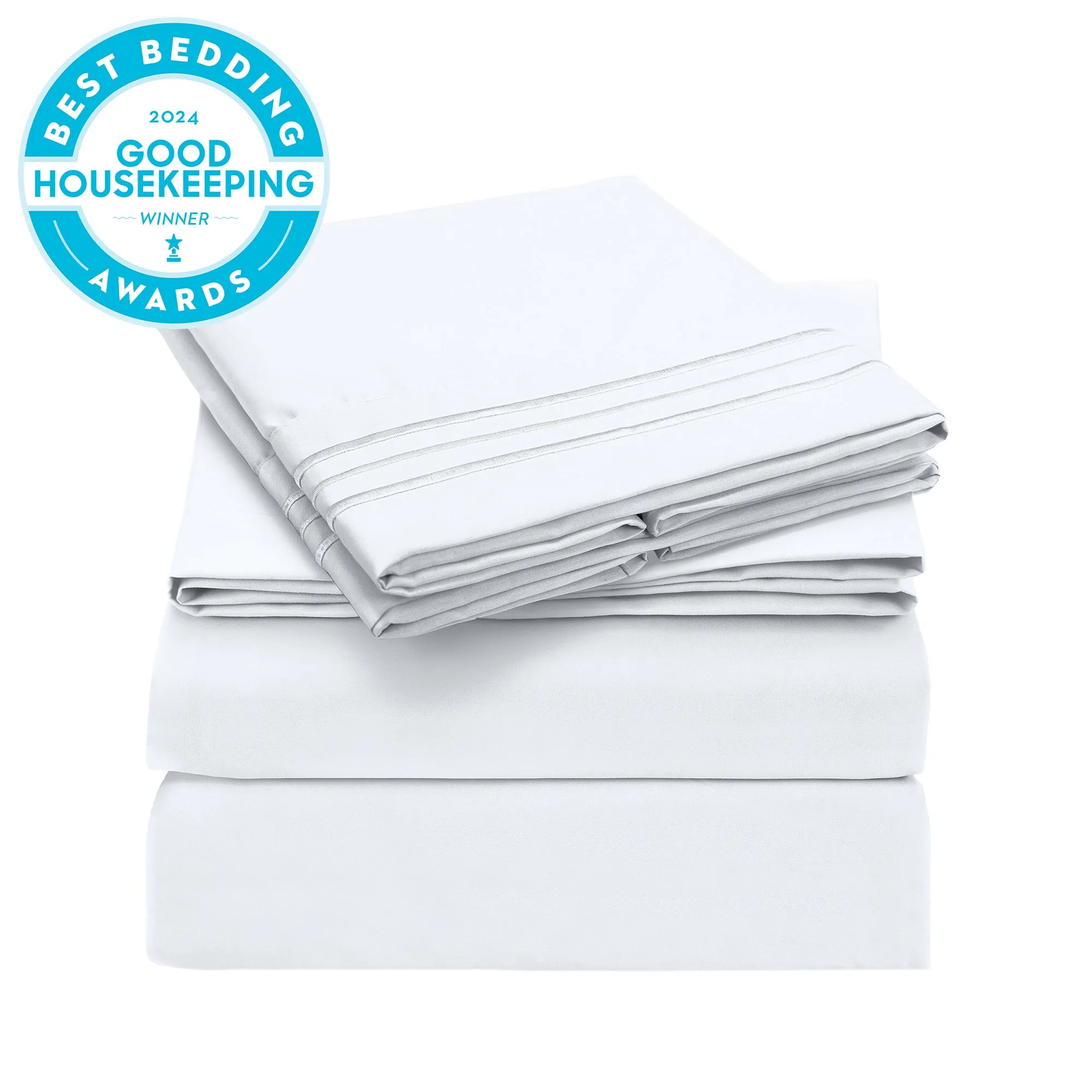 Iconic 4-Piece Microfiber Sheet Set (Light Colors)