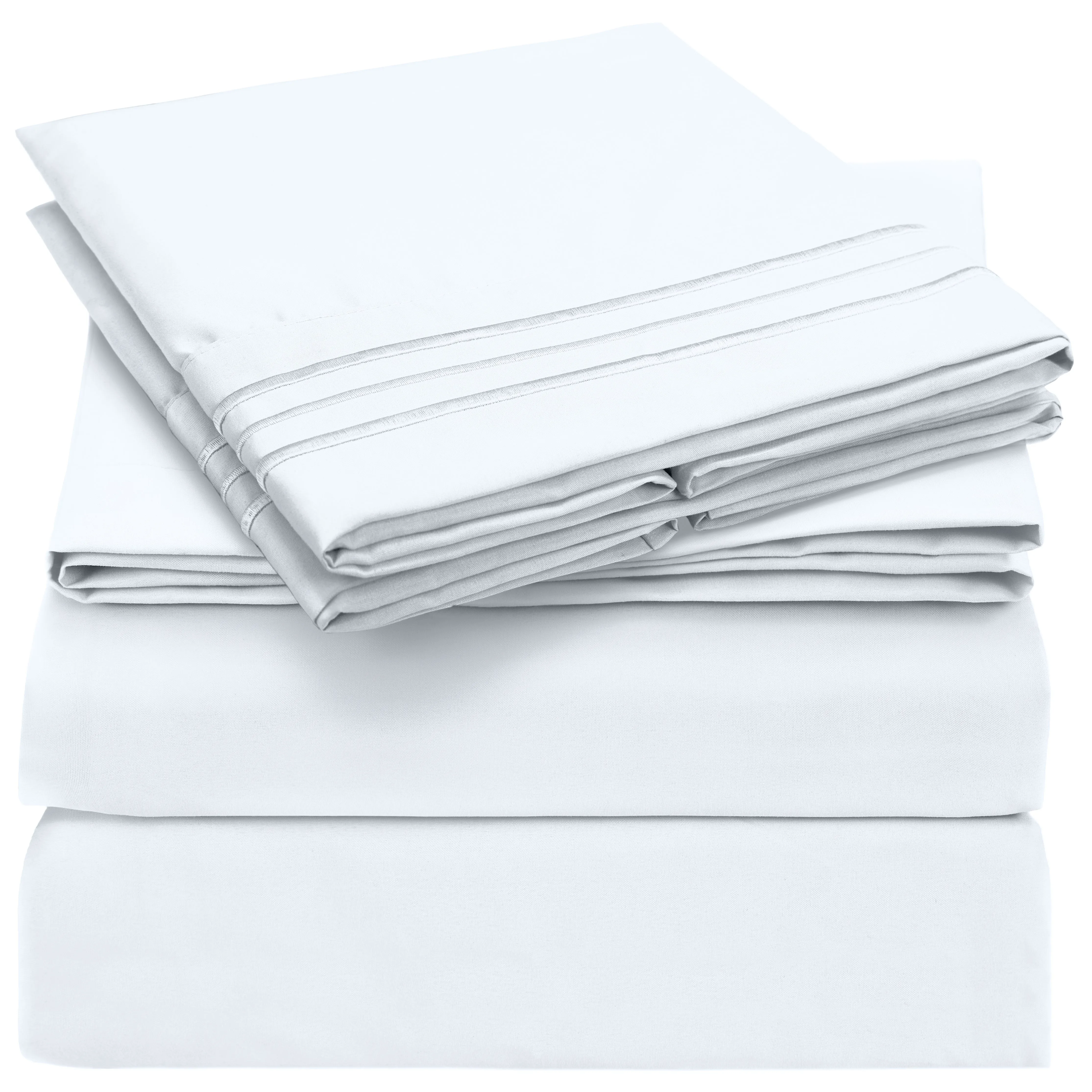 Iconic 4-Piece Microfiber Sheet Set (Light Colors)