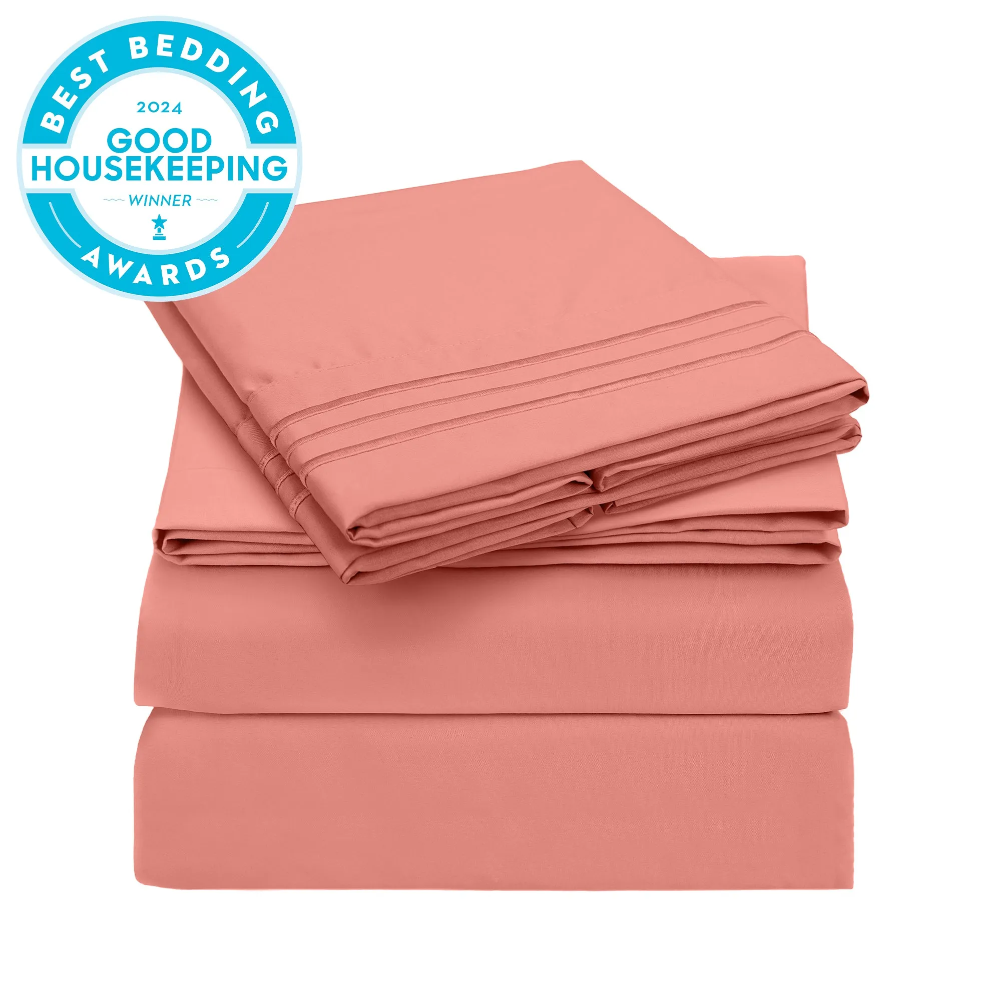 Iconic 4-Piece Microfiber Sheet Set (Light Colors)