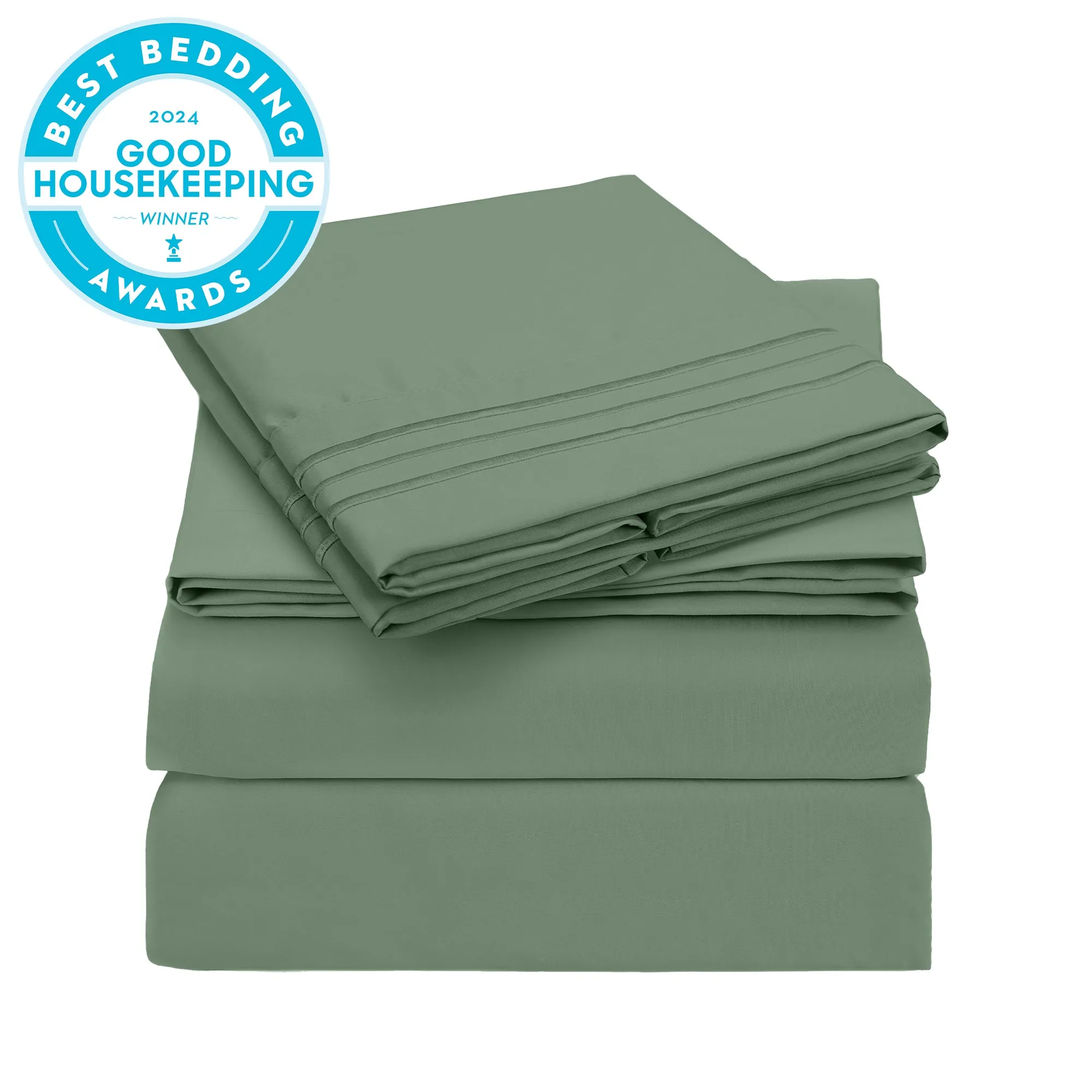 Iconic 4-Piece Microfiber Sheet Set (Light Colors)