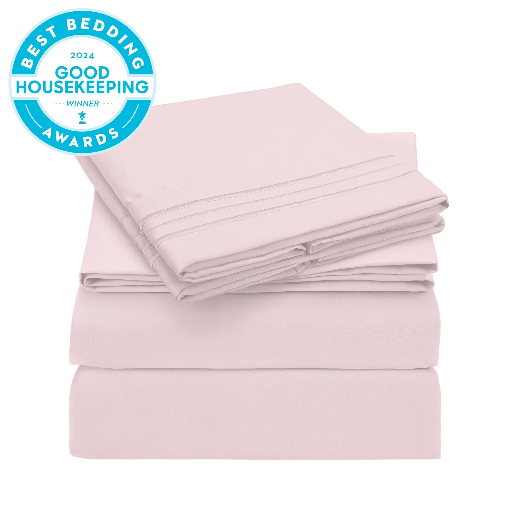 Iconic 4-Piece Microfiber Sheet Set (Light Colors)