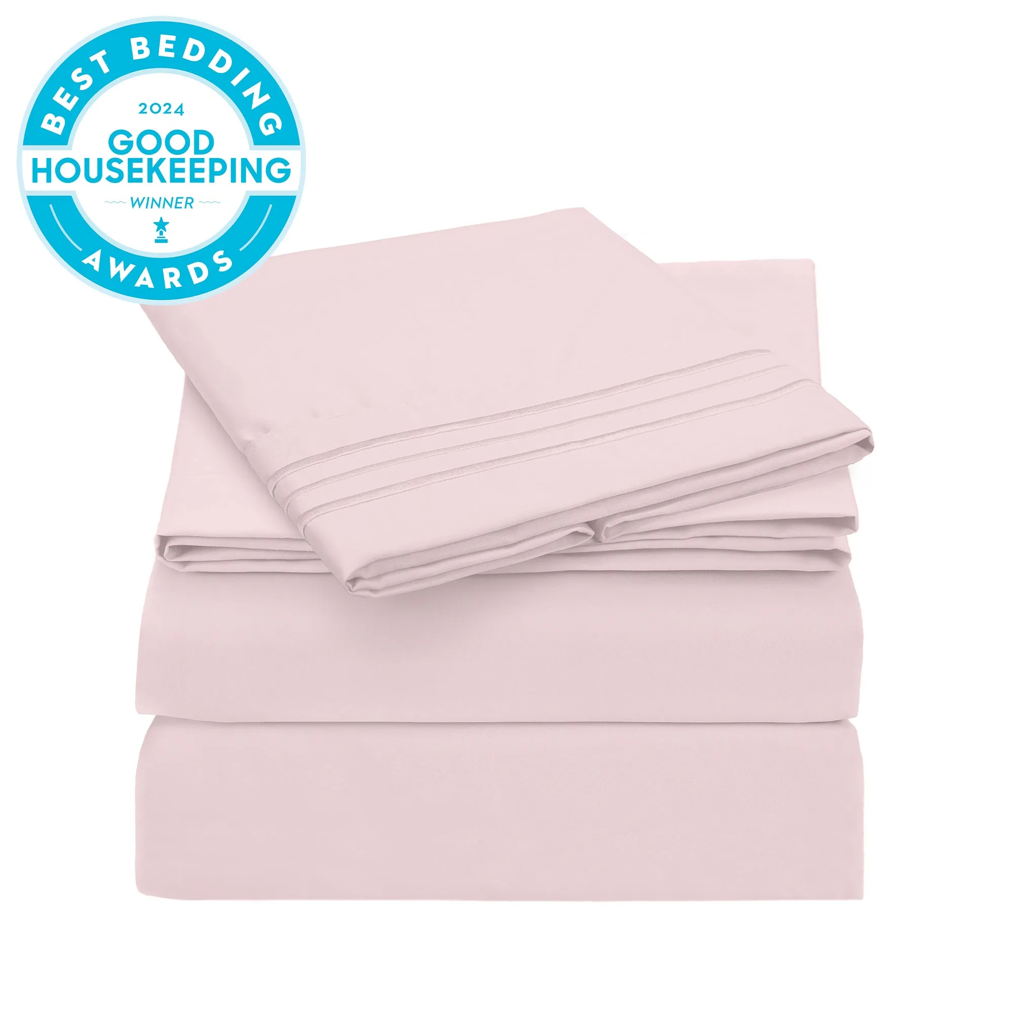 Iconic 4-Piece Microfiber Sheet Set (Light Colors)