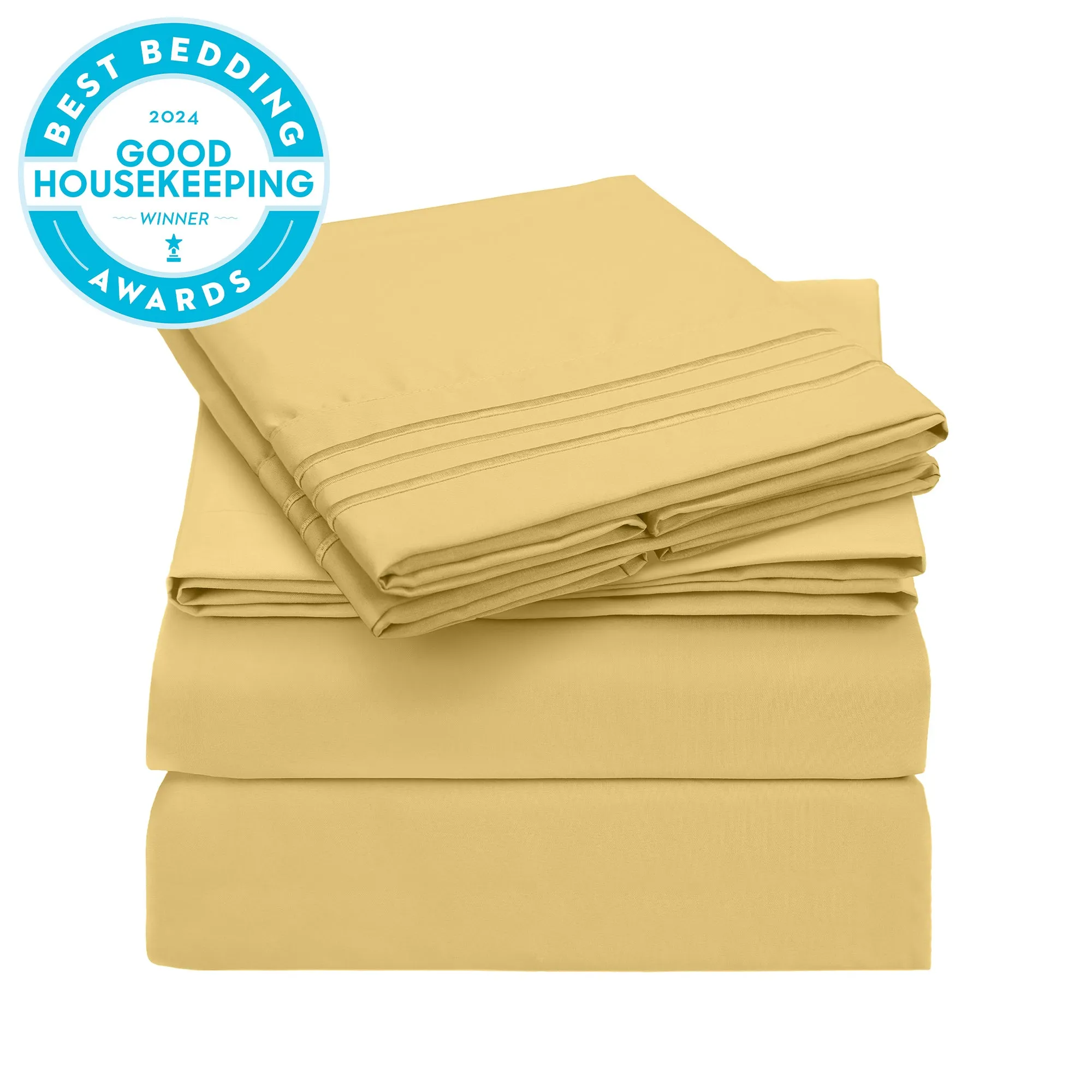 Iconic 4-Piece Microfiber Sheet Set (Light Colors)