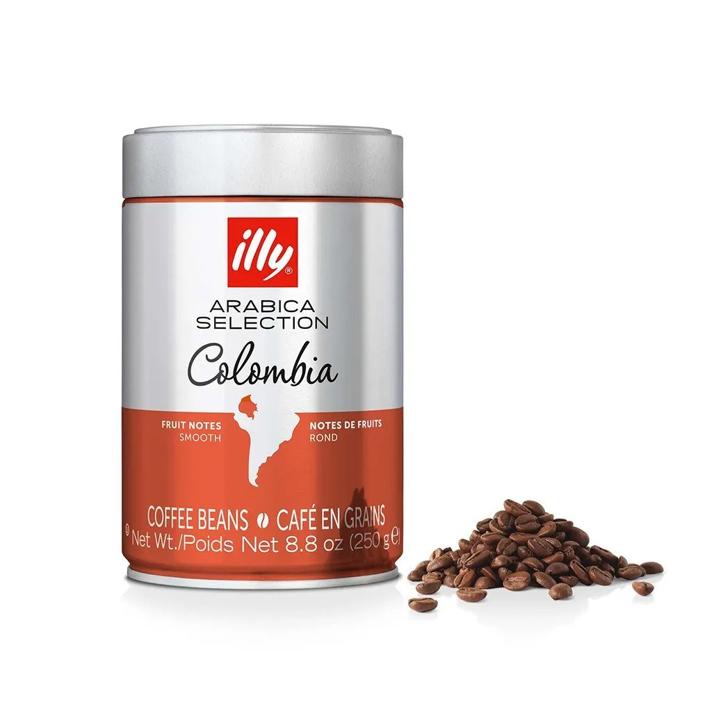 Illy Arabica Selection Coffee Beans 8.8 oz Can - Colombia