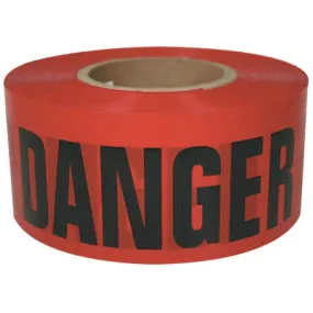 Intertape 600RD 300 Danger Safety Tape, Red ~ 3" X 300 ft