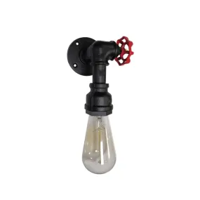 Iron Wall Mount Light Industrial Valve Handle – Single Corridor Fixture