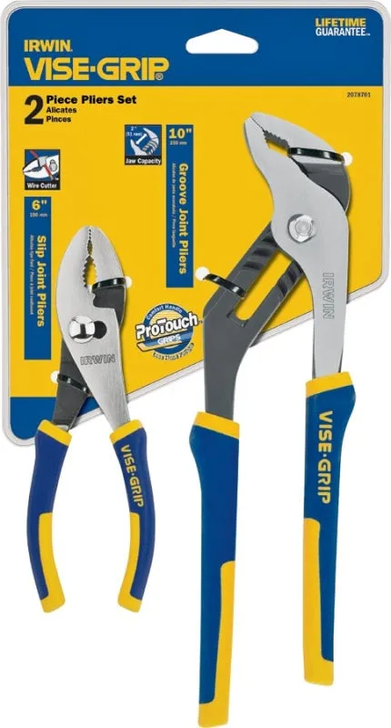 Irwin 2078701 Plier Set, Nickel Chromium Steel, Blue/Yellow :SET: QUANTITY: 1