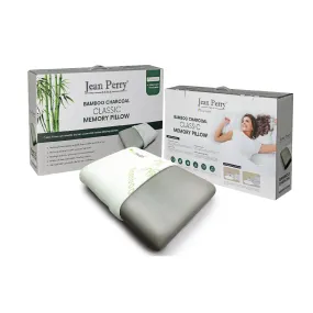 Jean Perry Eco-Health Bamboo Charcoal Memory Pillow - (Classic / Contour)