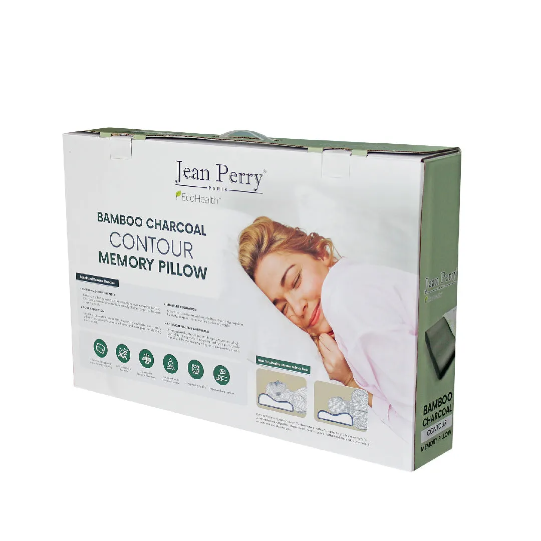 Jean Perry Eco-Health Bamboo Charcoal Memory Pillow - (Classic / Contour)