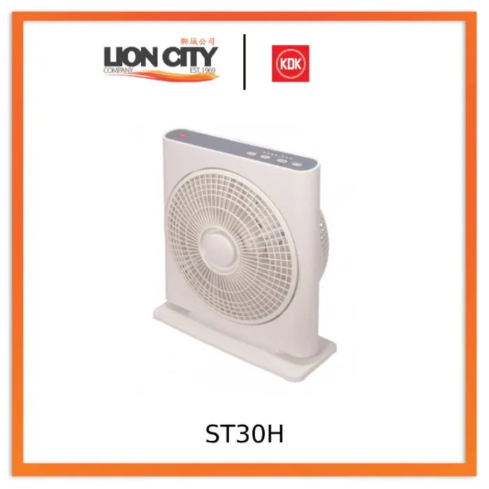 KDK ST30H Lavender/Grey 30cm Box Fan with Stand