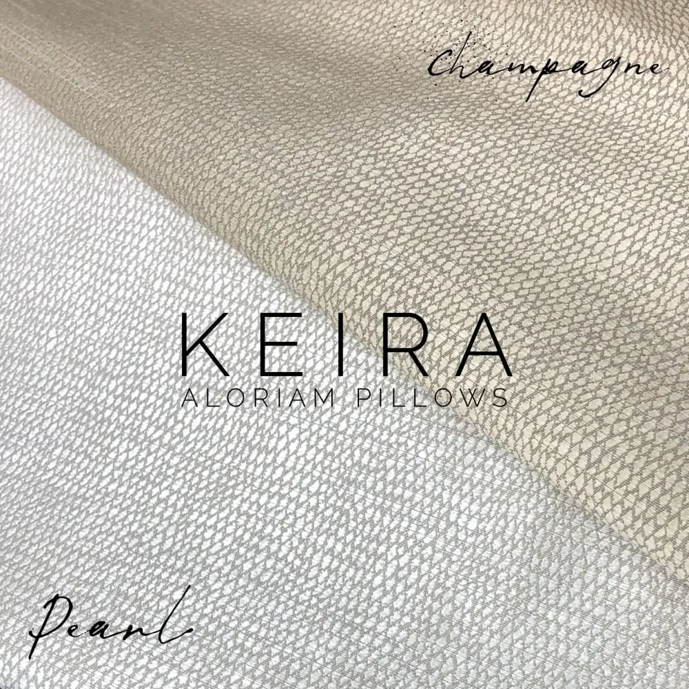 Keira Pearlescent Champagne Pillow Cover