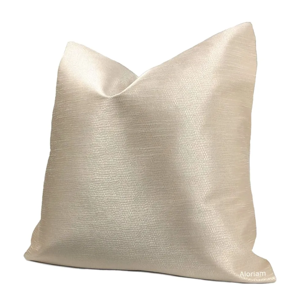 Keira Pearlescent Champagne Pillow Cover