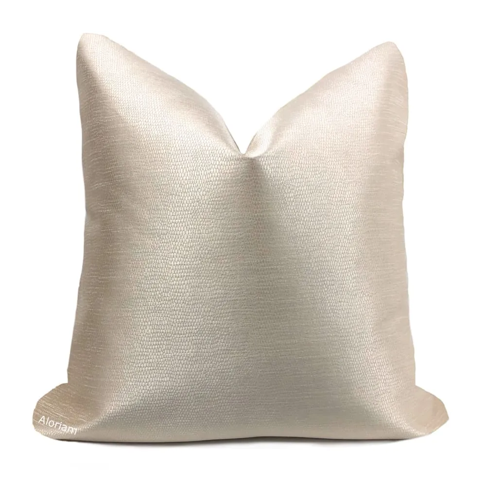 Keira Pearlescent Champagne Pillow Cover