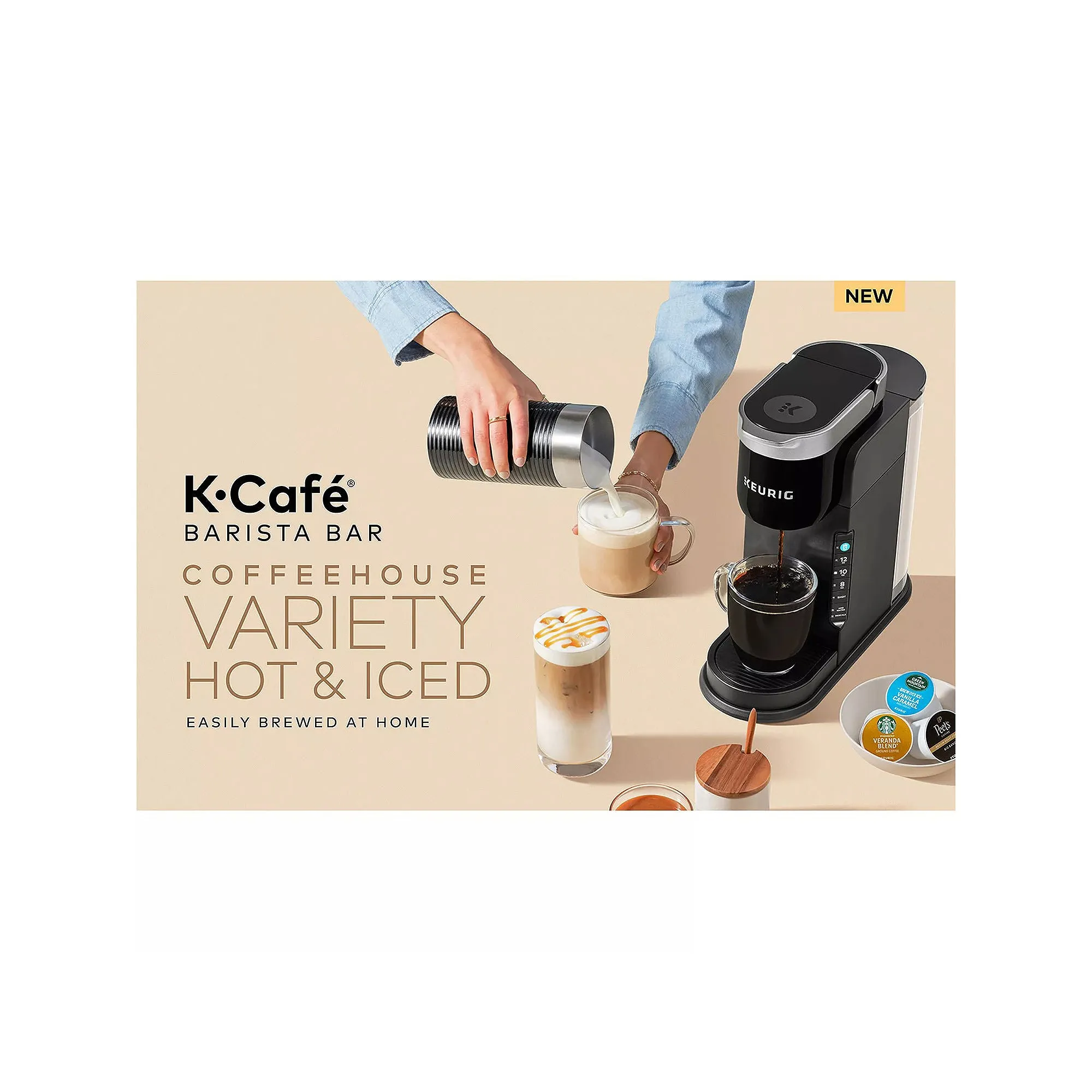 Keurig K-Caf Barista Bar Brewer And Frother 5000374606 - BLACK ONE SIZE