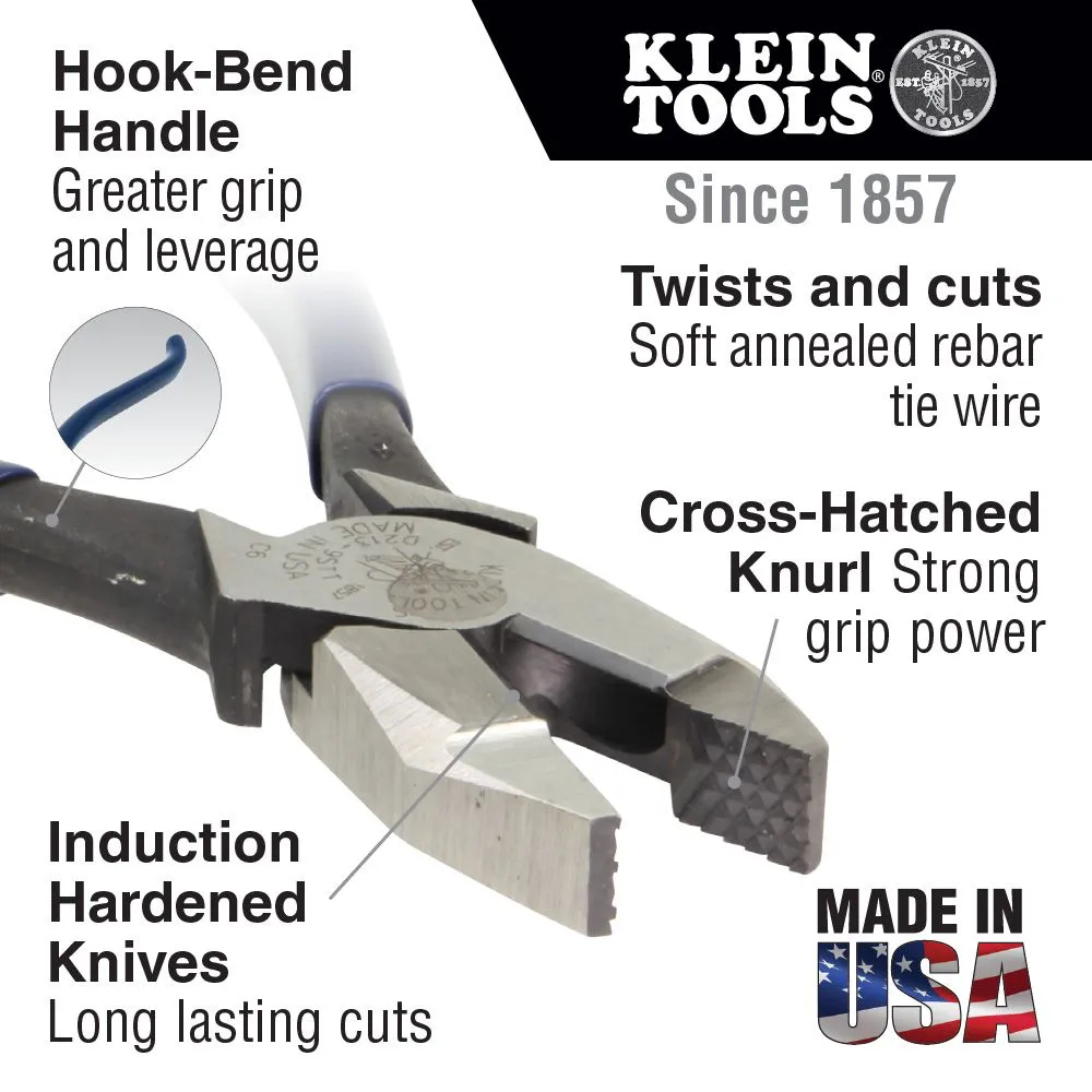 Klein D2000-7CST Heavy-Duty Cutting Ironworker's Pliers