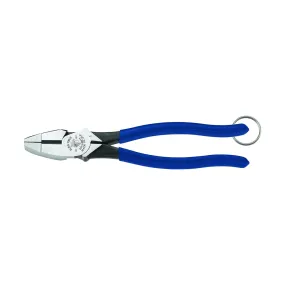 Klein Lineman's Pliers Side Cutters w/ Tether Ring - D213-9NETT