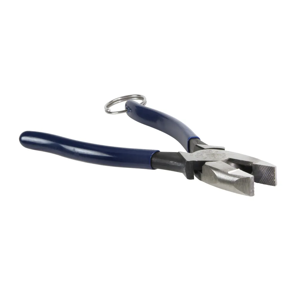 Klein Lineman's Pliers Side Cutters w/ Tether Ring - D213-9NETT