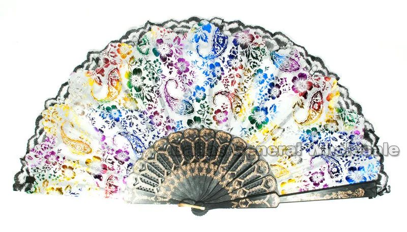 Lace Asian Folding Fans Wholesale