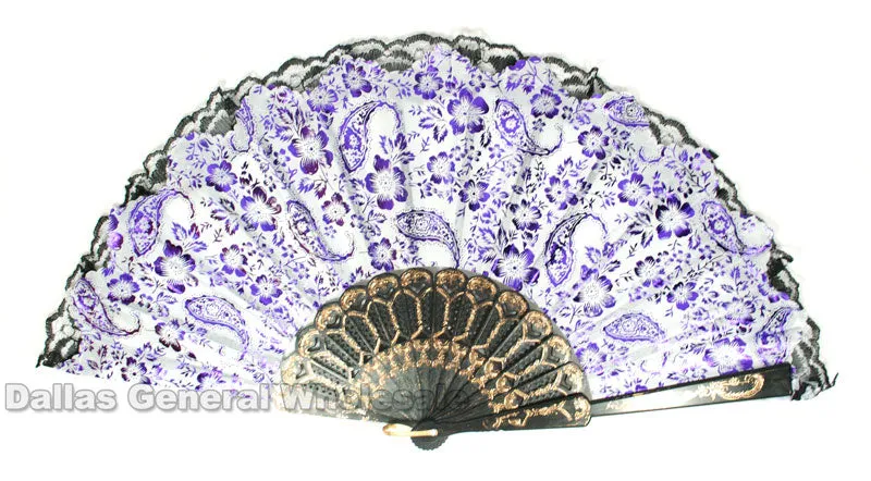 Lace Asian Folding Fans Wholesale