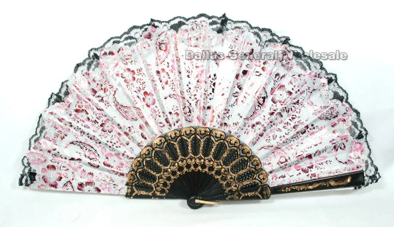 Lace Asian Folding Fans Wholesale