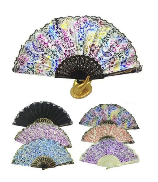 Lace Asian Folding Fans Wholesale