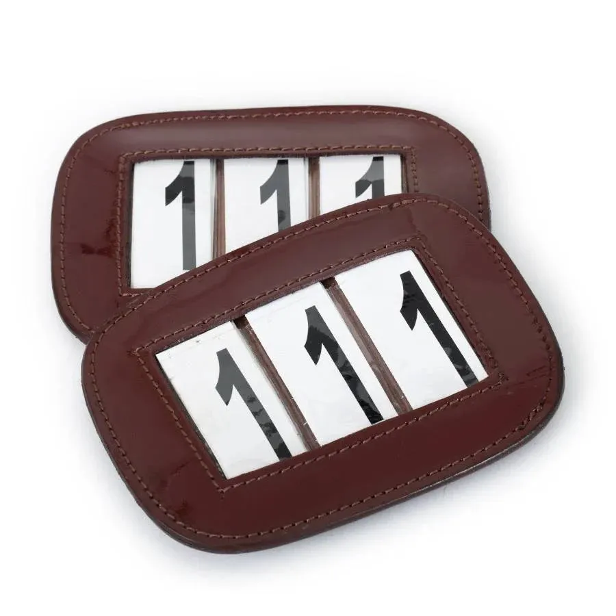 Leather number holder 3 digits