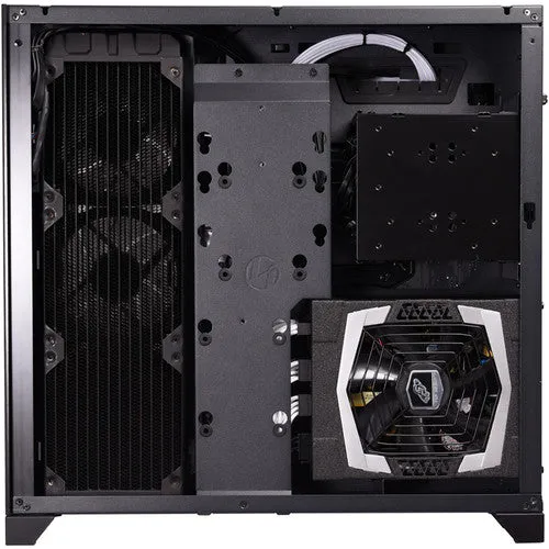 Lian Li ATX Mid Tower Gaming PC Case, Window Side and Front E-ATX Midi Tower Case Black - PCO11DX