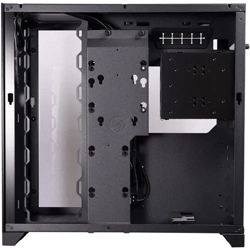 Lian Li ATX Mid Tower Gaming PC Case, Window Side and Front E-ATX Midi Tower Case Black - PCO11DX