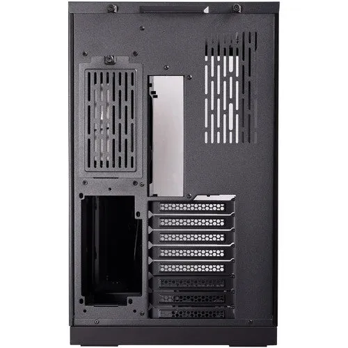 Lian Li ATX Mid Tower Gaming PC Case, Window Side and Front E-ATX Midi Tower Case Black - PCO11DX