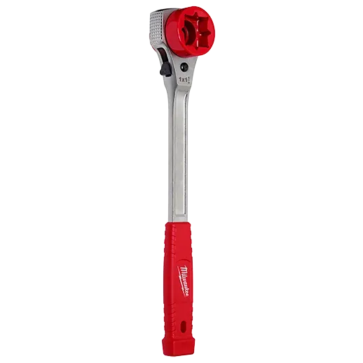 Lineman's High-Leverage Ratcheting Wrench w/ Milled Strike Face