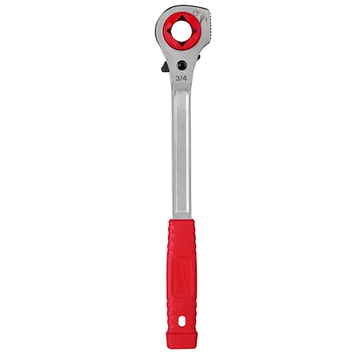 Lineman's High-Leverage Ratcheting Wrench w/ Milled Strike Face