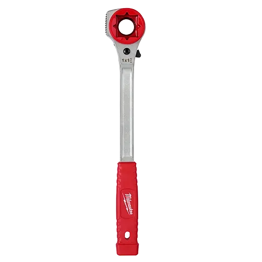 Lineman's High-Leverage Ratcheting Wrench w/ Milled Strike Face