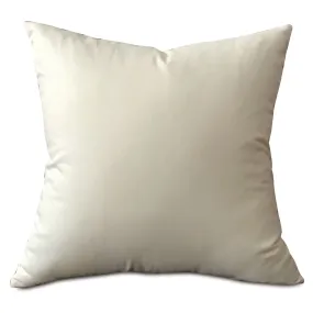 Lustrous Ivory Solid Throw Pillow Cover 18x18