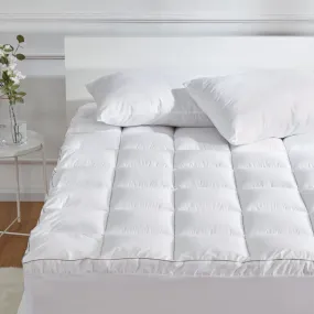 Luxury Thick Cotton Mattress Pad White