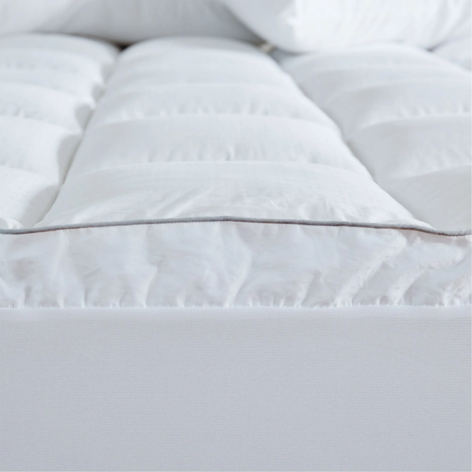 Luxury Thick Cotton Mattress Pad White