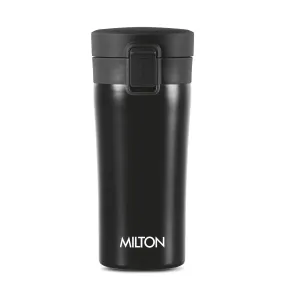 MILTON Coffee Mug Thermosteel Hot or Cold Insulated Mug, 300 ml, Black | Leak Proof | Rust Proof | Tea Mug | Juice Mug | Water Flask | Easy Grip | Easy to Carry