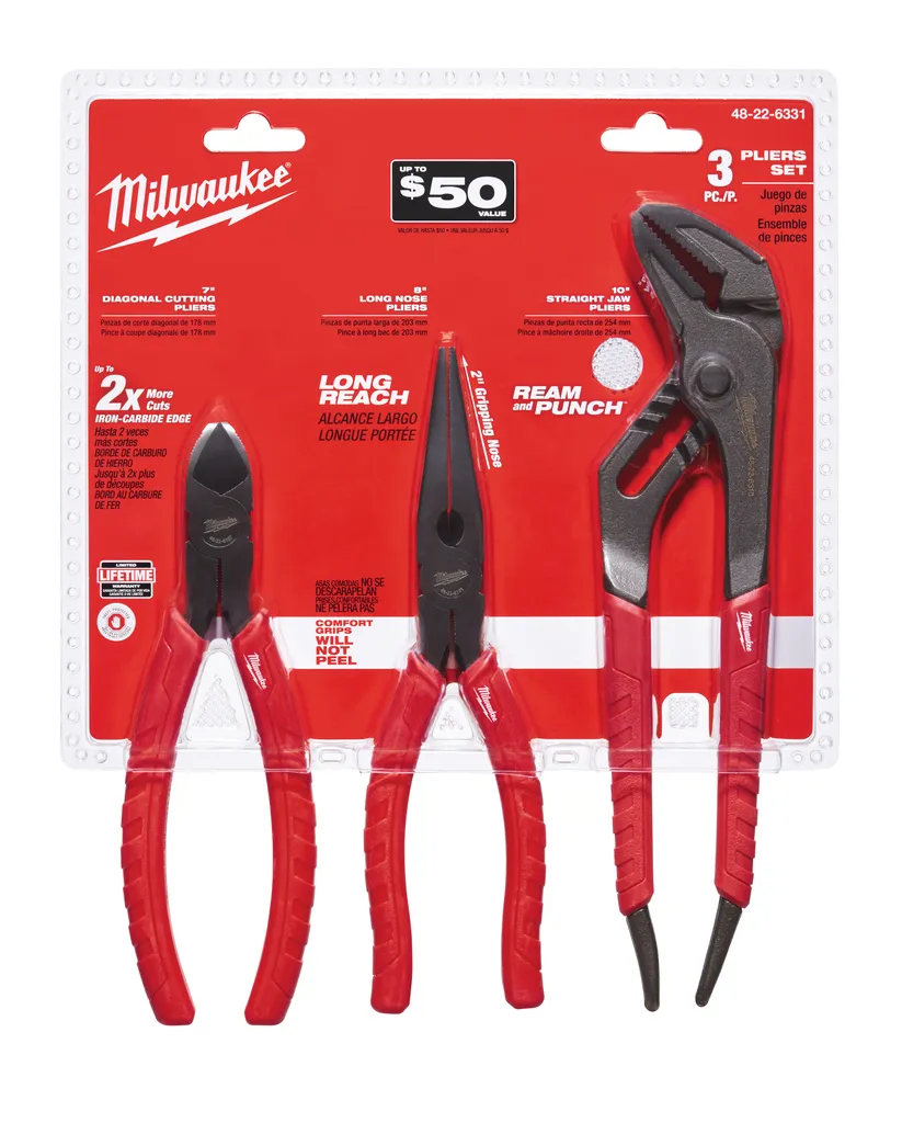 Milwaukee Pliers Kit 3 Pc