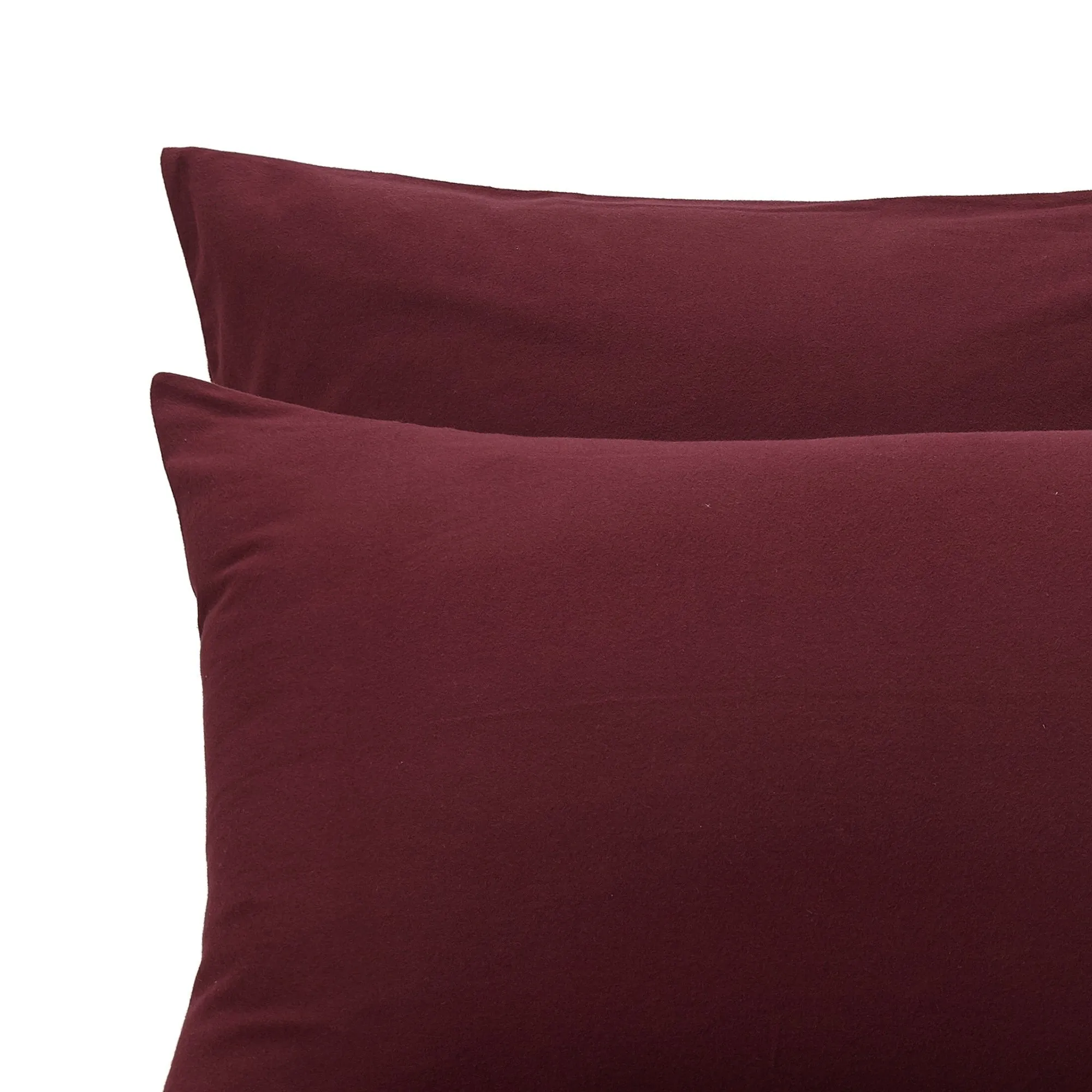 Montrose Flannel Bedding [Bordeaux red]