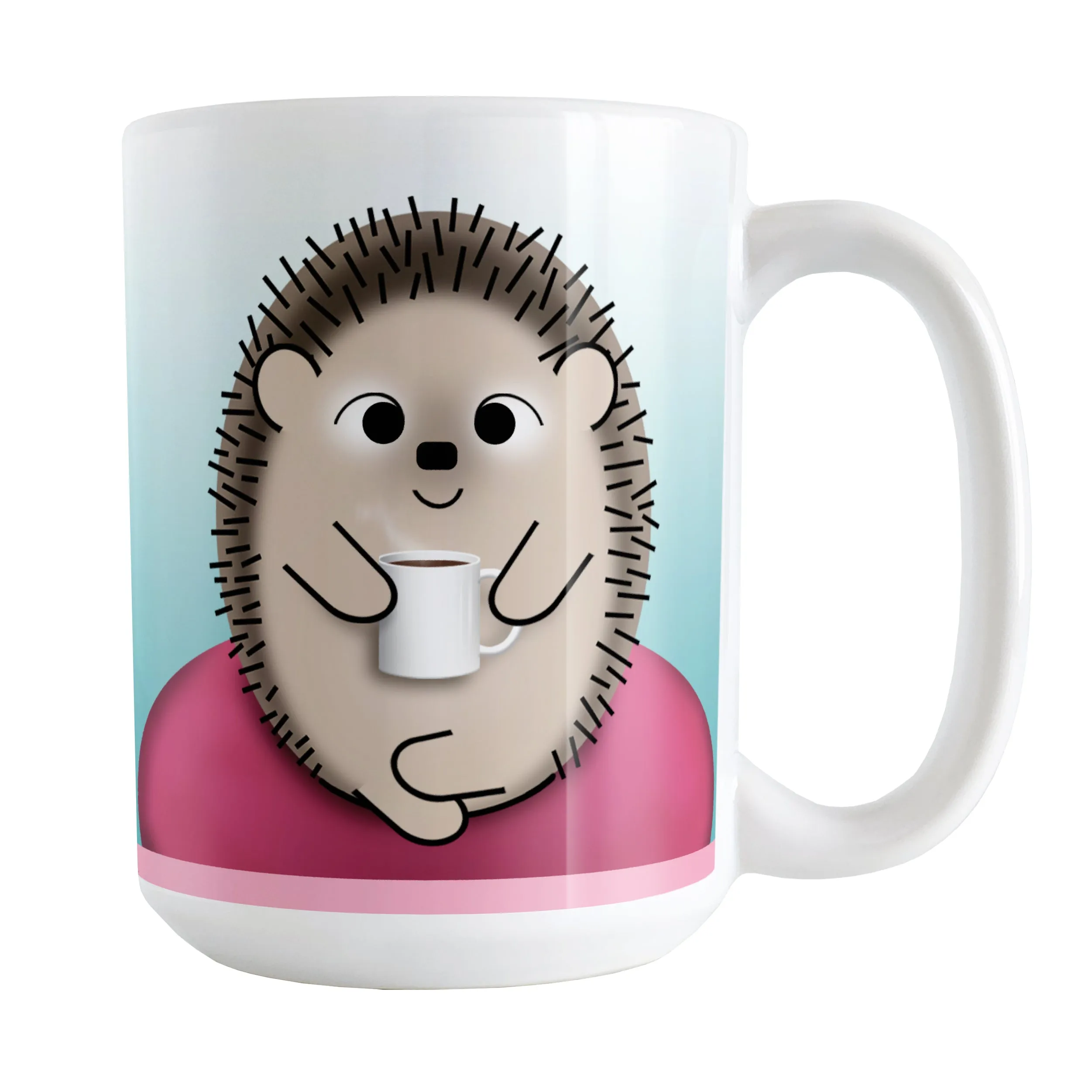 My Time to Relax - Cute Pink Coffee Hedgehog Mug