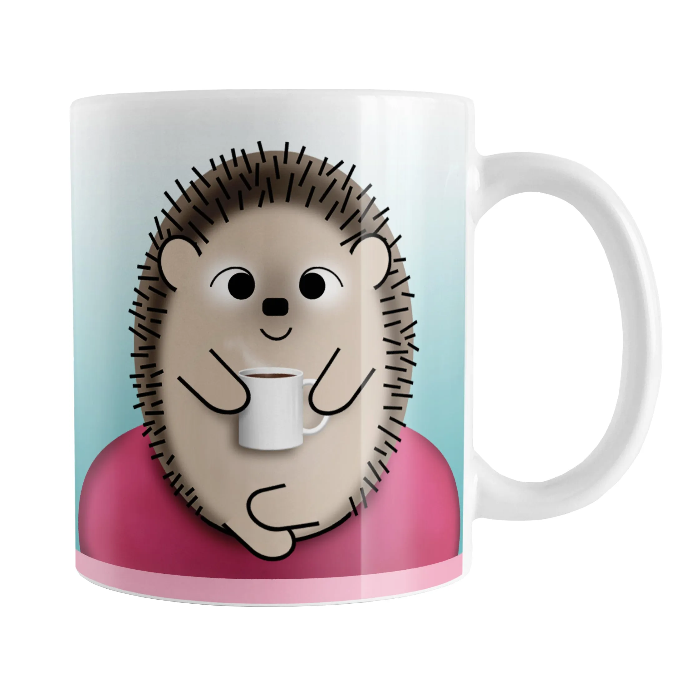 My Time to Relax - Cute Pink Coffee Hedgehog Mug