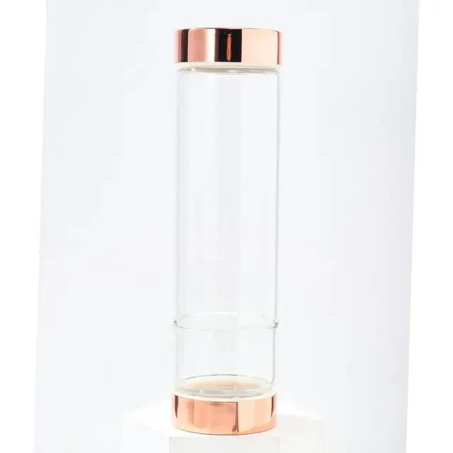 Natural Crystal Glass Water Bottle