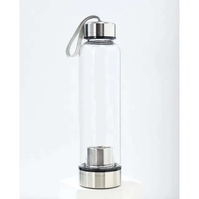 Natural Crystal Glass Water Bottle