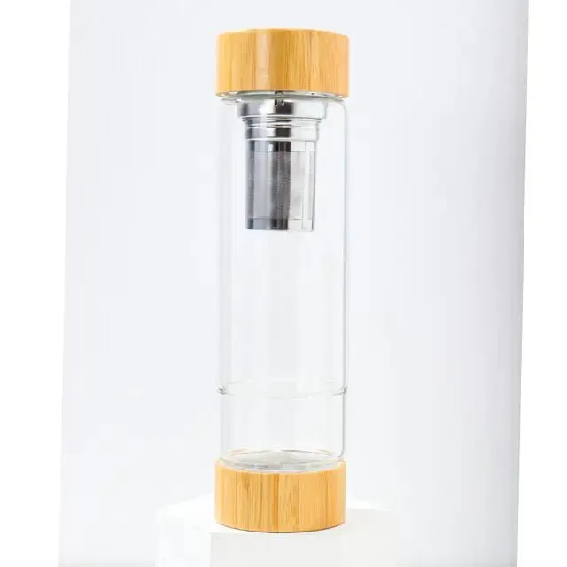 Natural Crystal Glass Water Bottle