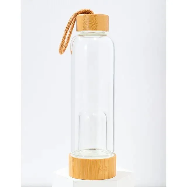 Natural Crystal Glass Water Bottle